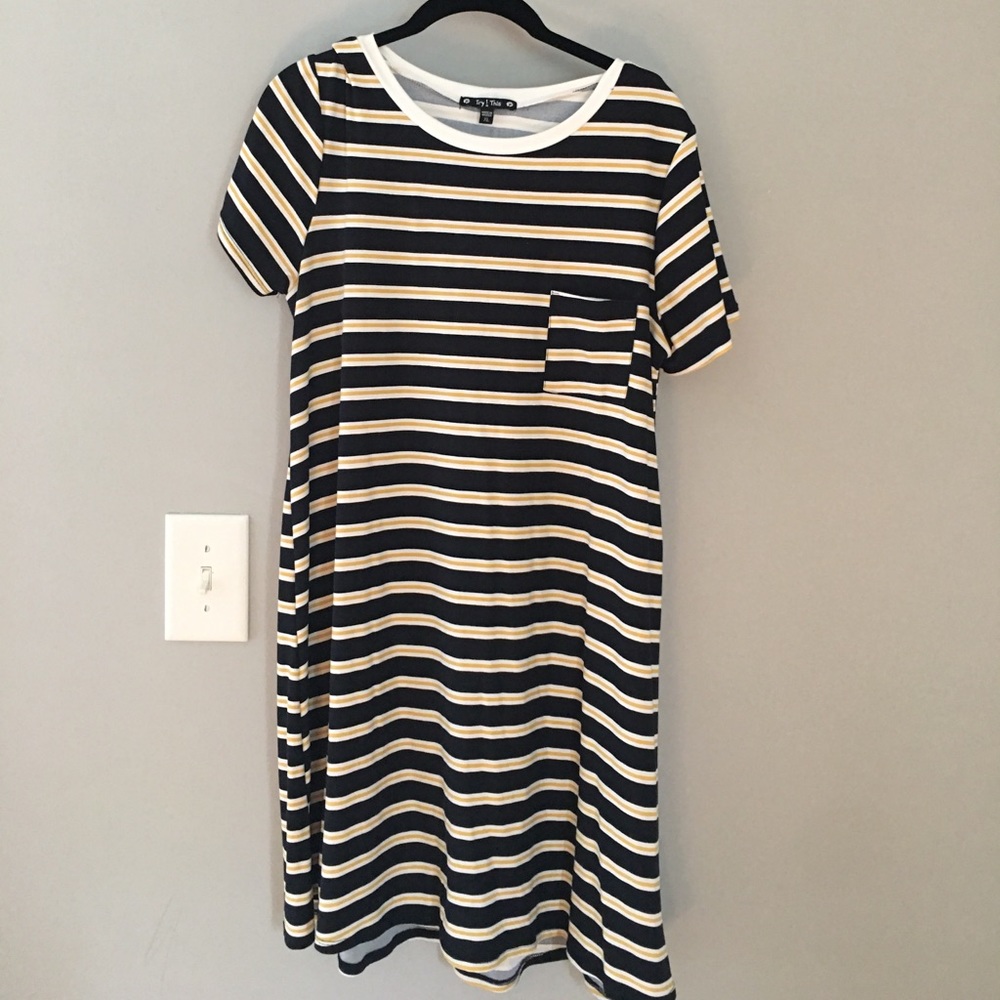 Xl T-shirt striped dress